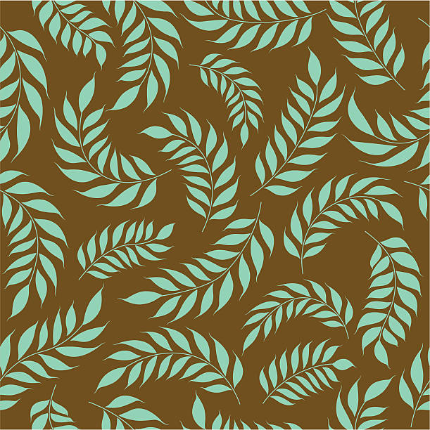 Seamless Leaf Pattern vector art illustration