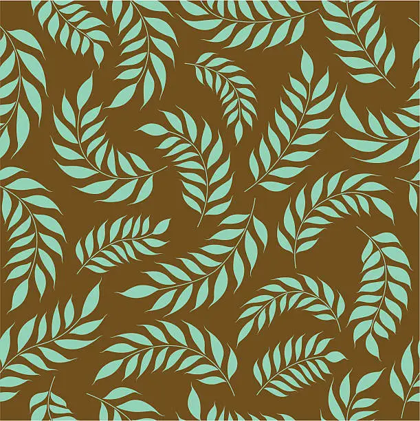 Vector illustration of Seamless Leaf Pattern