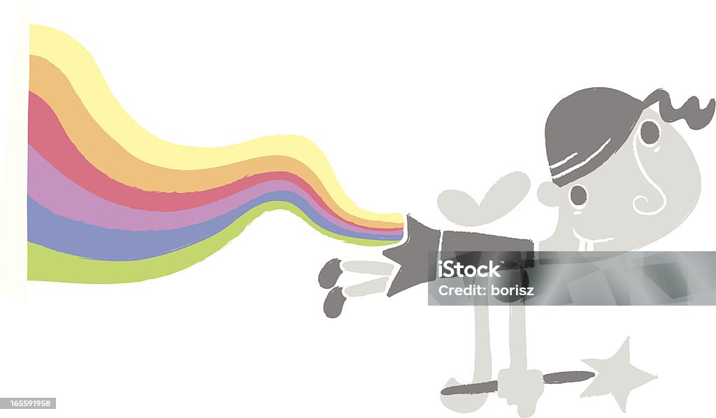Rainbow fairy This is a fairy flying. Tooth Fairy - Fictional Character stock vector