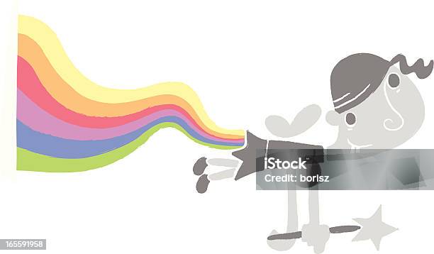 Rainbow Fairy Stock Illustration - Download Image Now - Tooth Fairy - Fictional Character, Fairy, Star Shape