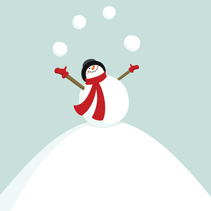 Snowman juggler. Please see some similar pictures in my lightboxs: