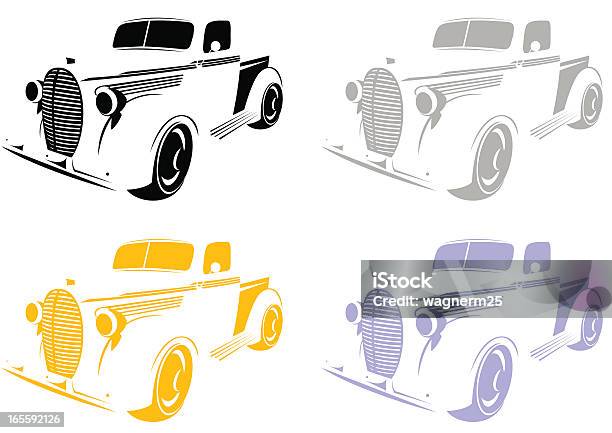 Vetores de Arte Linear Car Vi e mais imagens de 1930-1939 - 1930-1939, Arte Linear, Carro