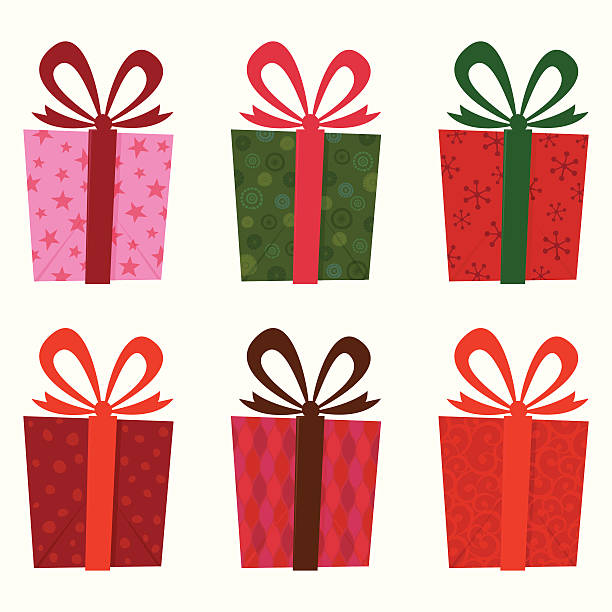 Gift collection vector art illustration