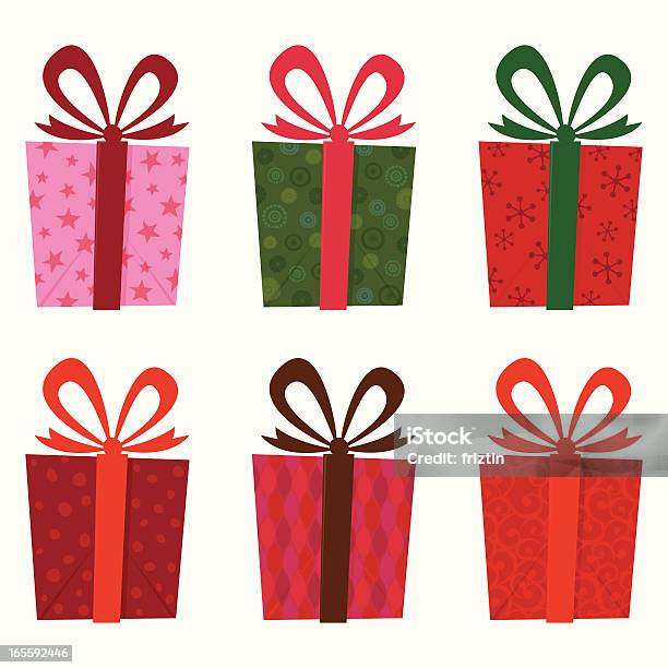 Gift Collection Stock Illustration - Download Image Now - Gift, Wrapping Paper, Ribbon - Sewing Item