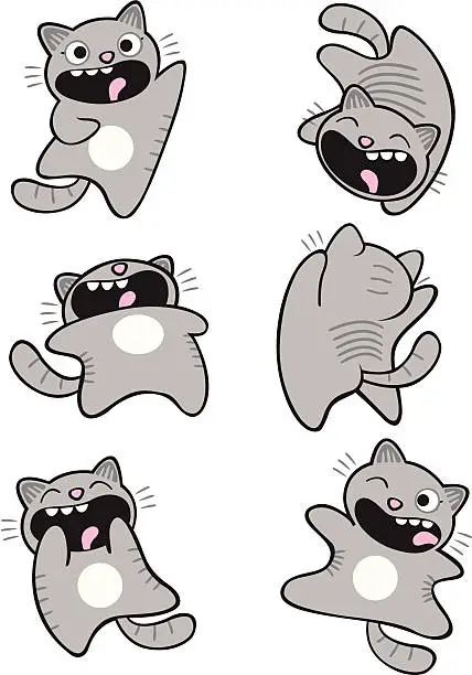 Vector illustration of Loud Cats