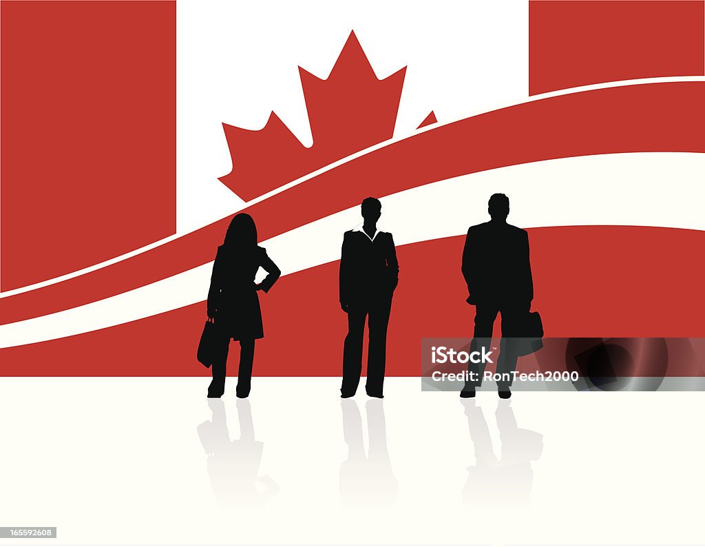 Affaires équipe canadienne - clipart vectoriel de Affaires libre de droits