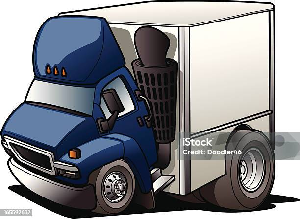 Cartoon Moving Truck Stock Illustration - Download Image Now - Car, Cartoon, Commercial Land Vehicle