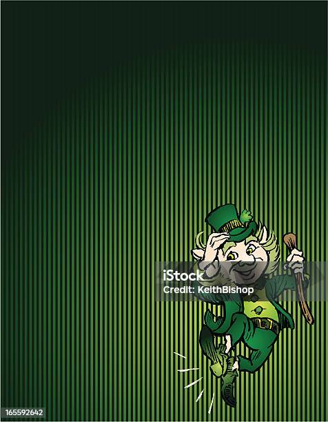 Saint Patricks Day Leprechaun And Background Stock Illustration - Download Image Now - Backgrounds, Celebration, Cultures