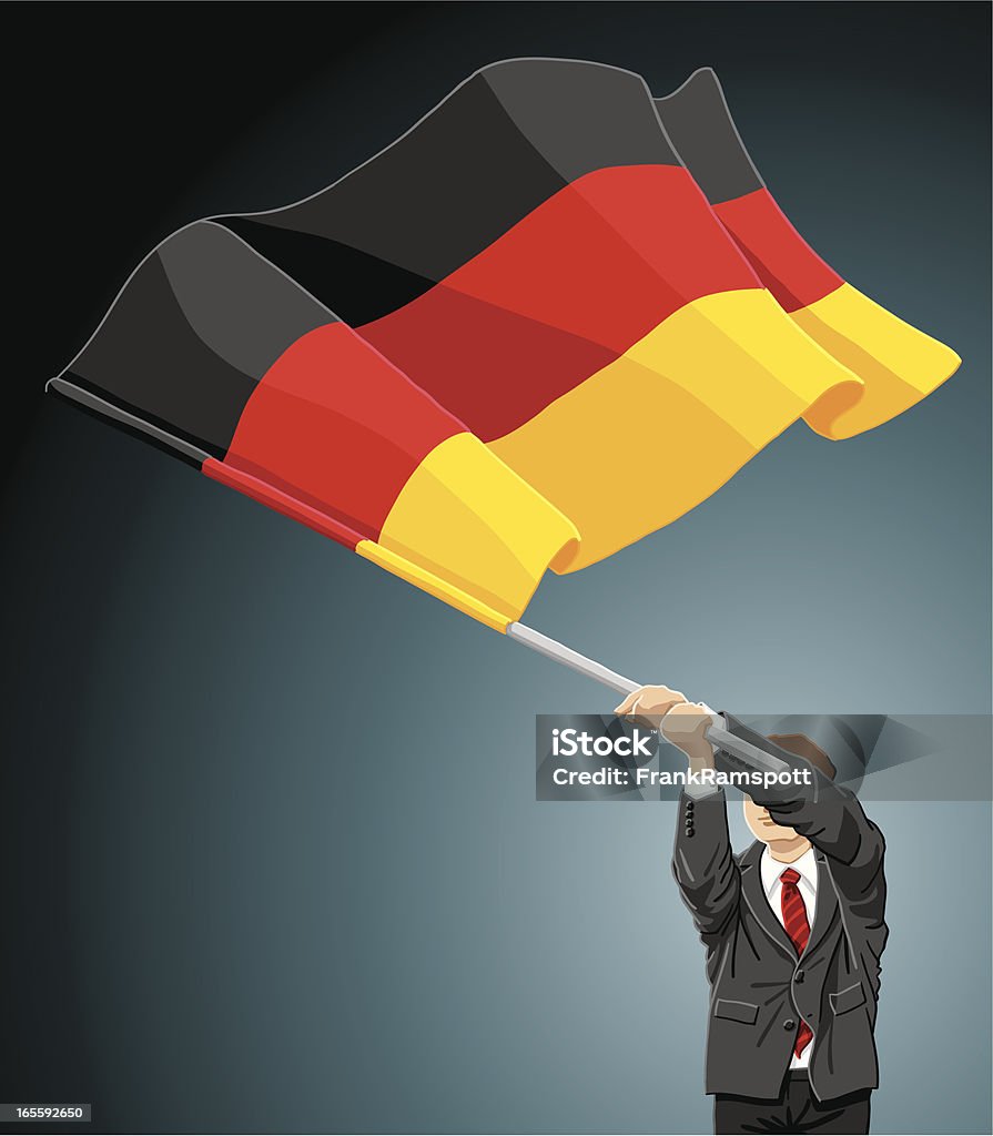 Homme d'affaires, Drapeau Allemagne - clipart vectoriel de Allemagne libre de droits