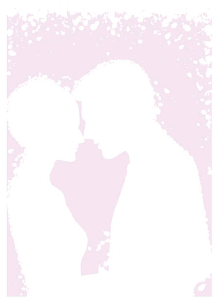 ilustrações, clipart, desenhos animados e ícones de lover - love husband kissing illustration and painting