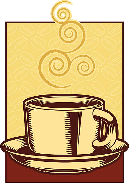 Tazza di caffè - illustrazione arte vettoriale