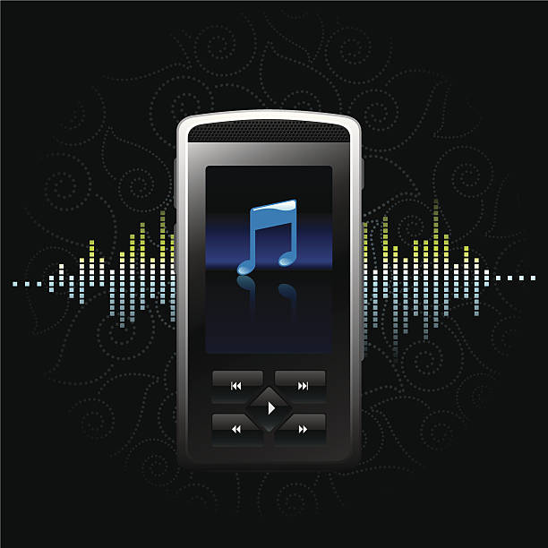 MP3 Player vector art illustration