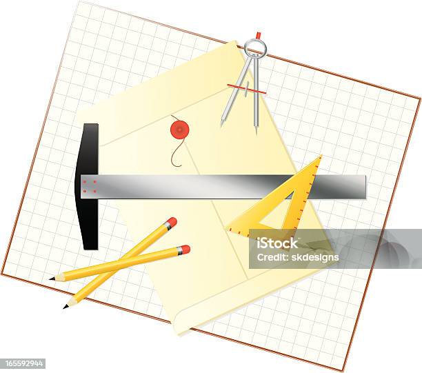 그래픽 도구 레이아웃 봉투 및 모눈종이 서류 봉투에 대한 스톡 벡터 아트 및 기타 이미지 - 서류 봉투, 강철, 개체 그룹