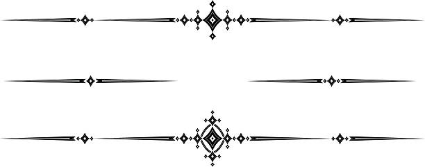 Mittelalterliche Rule Lines – Vektorgrafik