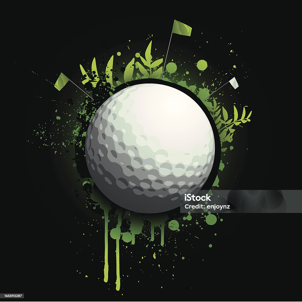 Neon golfe respingado - Vetor de Golfe royalty-free