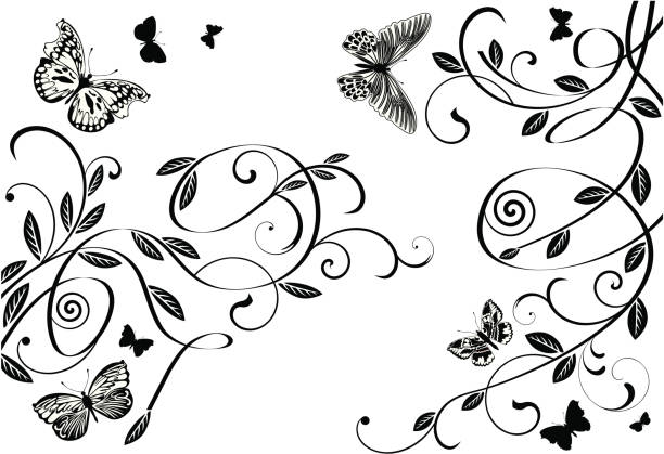 Butterflies And Scrolls Stok Vektör Sanatı & Tattoo'nin Daha Fazla Görseli - Tattoo, Kelebek, Dal - Bitki Bölümü - iStock Butterflies And Scrolls Stok Vektör Sanatı & Tattoo'nin Daha Fazla Görseli - Tattoo, Kelebek, Dal - Bitki Bölümü - iStock