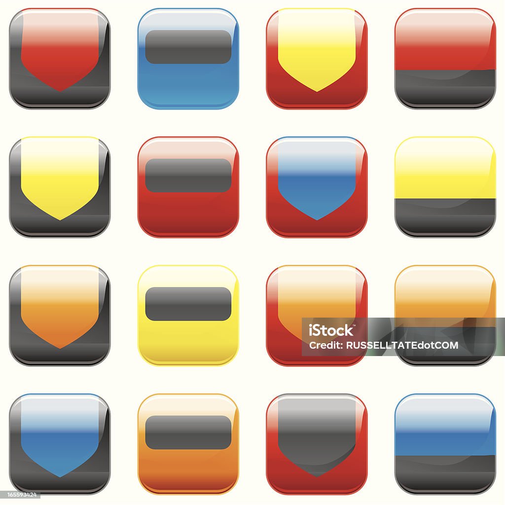 Multi Abstract Buttons Stock Illustration - Download Image Now - Circle ...
