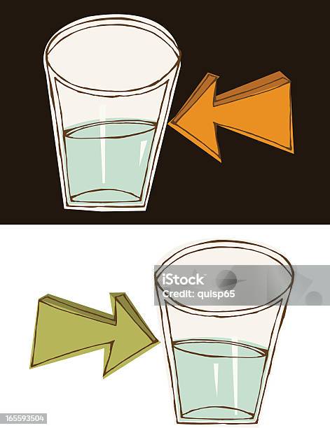 Ilustración de Medio Vacío O y más Vectores Libres de Derechos de Medio lleno - Medio lleno, Agua, Comidas y bebidas
