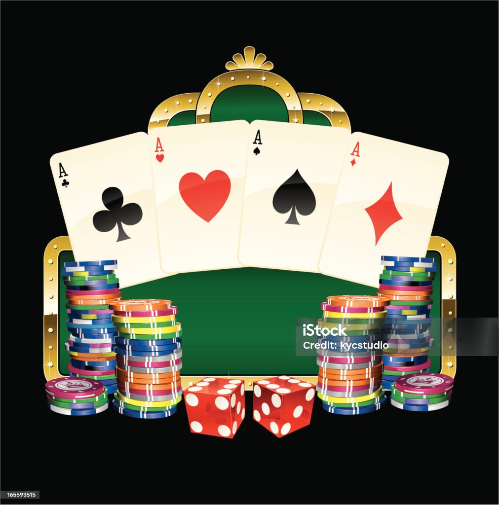 Letreiro de casino - Royalty-free Acaso arte vetorial