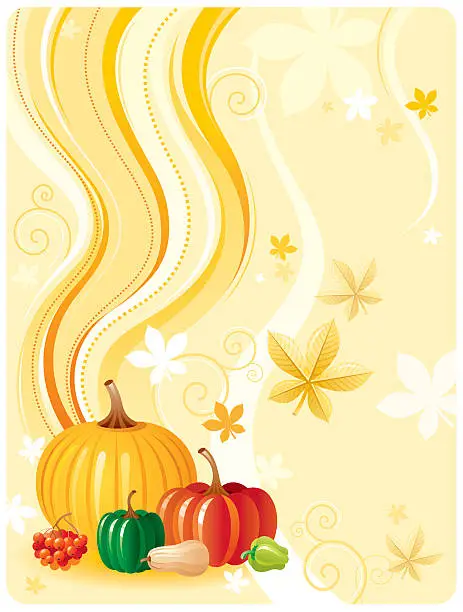 Vector illustration of Pumpkin background