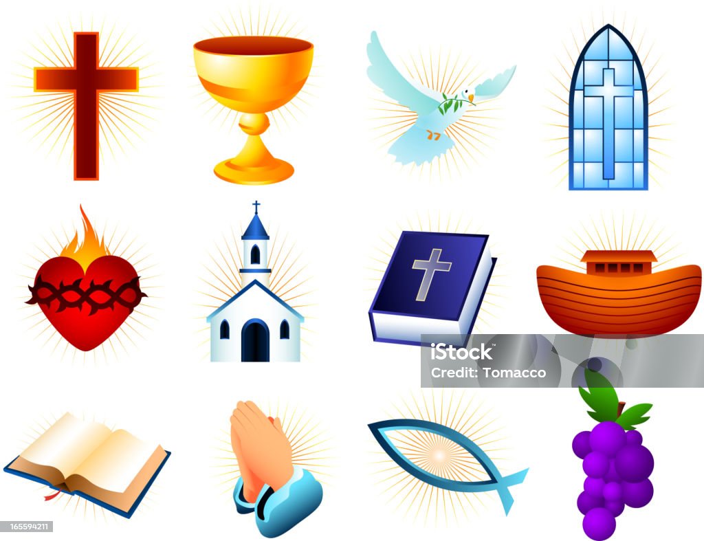 Christianity design elements Christianity design elements. Spirituality stock vector