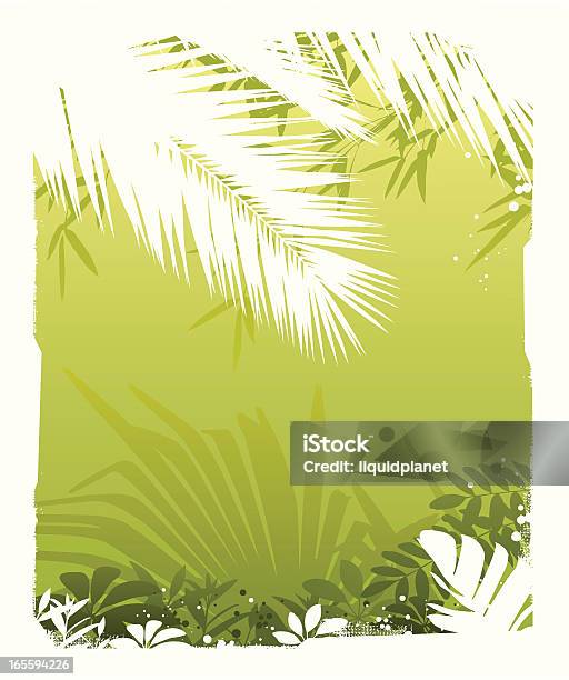 Fond Tropical Vecteurs libres de droits et plus d'images vectorielles de Beauté de la nature - Beauté de la nature, Couleur verte, Espace texte