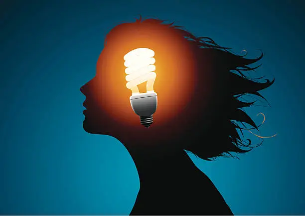 Vector illustration of Bright idea