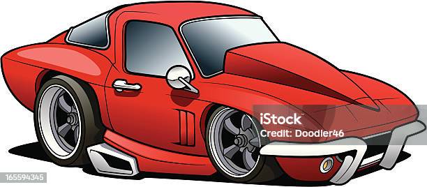 Muscle Car Stock Illustration - Download Image Now - Hot Rod Car, Cartoon, Clip Art