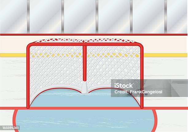 Ilustración de Net De Hockey Sobre Hielo y más Vectores Libres de Derechos de Cristal - Material - Cristal - Material, Fondos, Competición