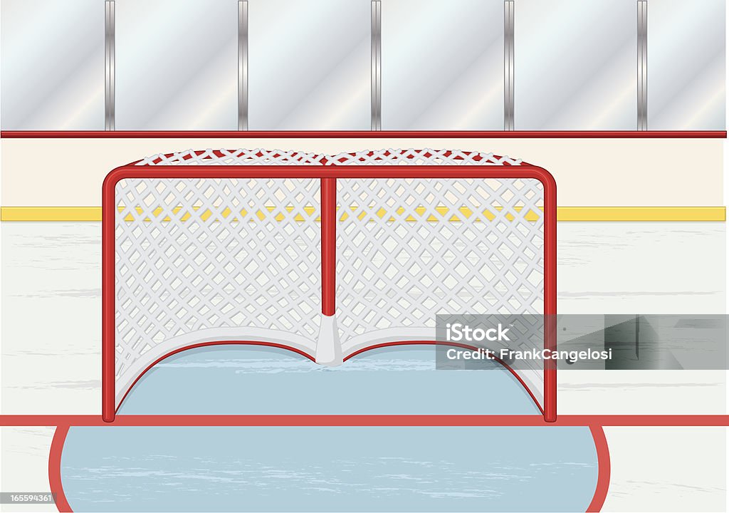 Filet de hockey sur glace - clipart vectoriel de En verre libre de droits