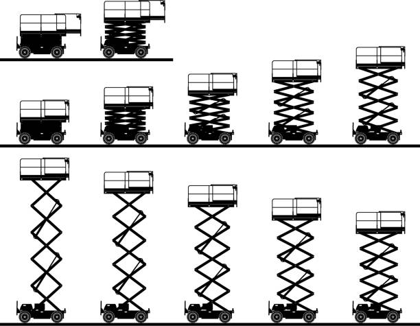 Scissor Lift Silhouette Stock Illustration - Download Image Now - Hydraulic Platform, Vector, Freight Elevator - iStock Scissor Lift Silhouette Stock Illustration - Download Image Now - Hydraulic Platform, Vector, Freight Elevator - iStock