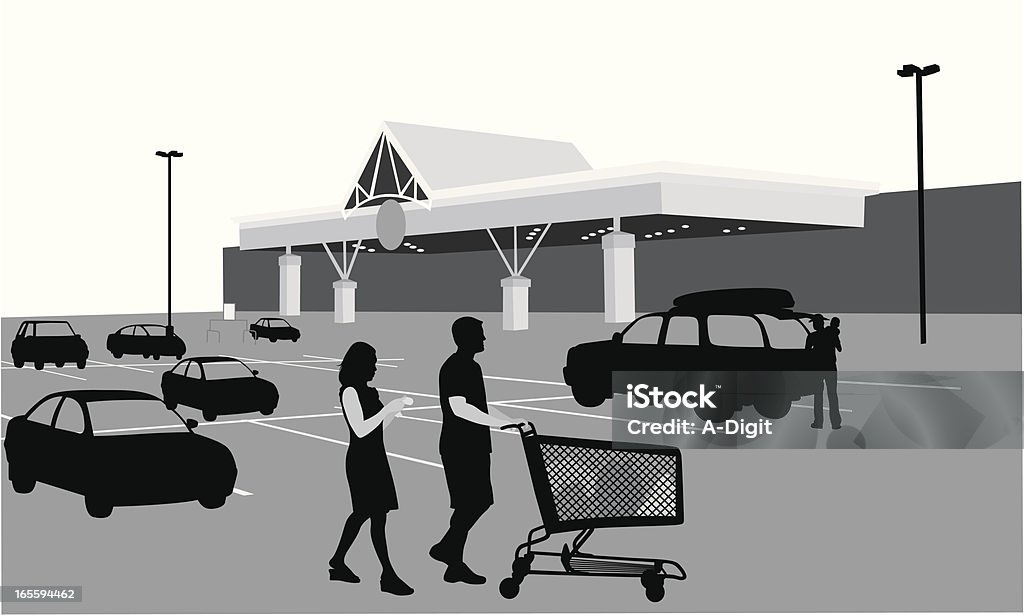 GroceryShopping - Векторная графика Автомобиль роялти-фри