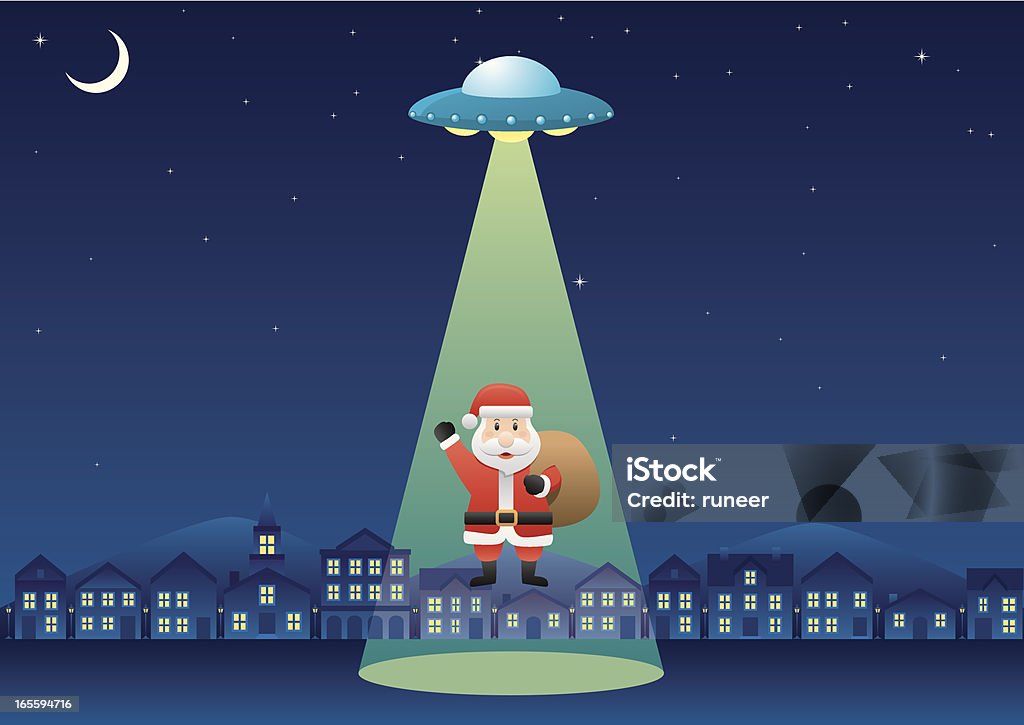 Alien Santa Stock Illustration - Download Image Now - Alien, Bizarre ...