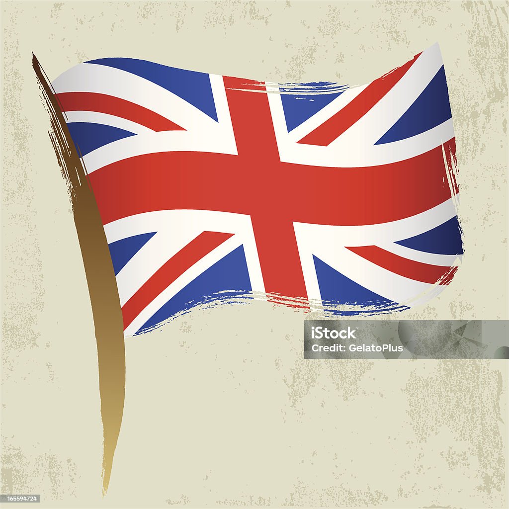 UK national flag UK national flag in brushstroke style. Zip contains AI CS2 and CMYK Jpeg format. Backgrounds stock vector