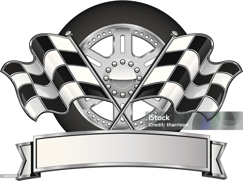 Chrome Racing Logo Checkered Flag Chrome Racing Logo Stock Illustration - Download Image ...