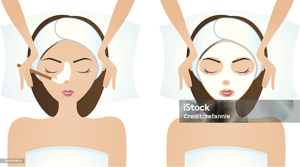 Máscara facial 2 - Vetor de Máscara facial royalty-free