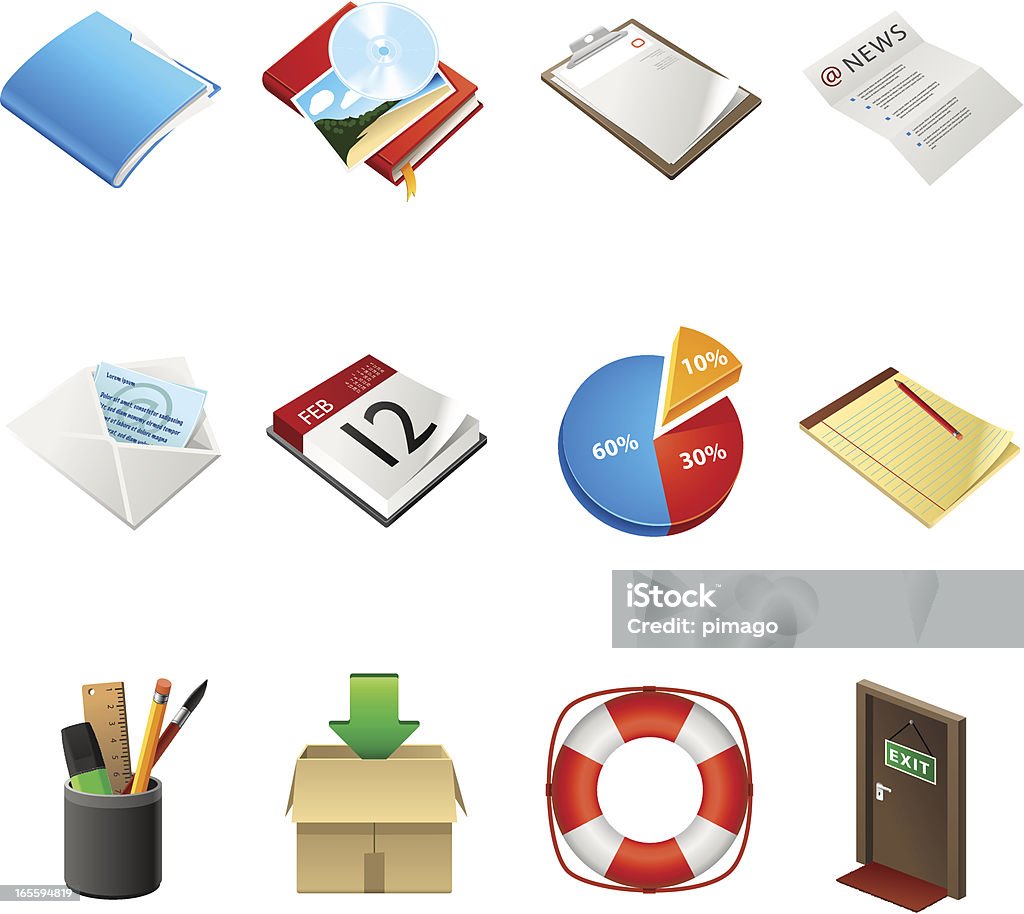 Website CMS Icons Icons for your website, blog or application. Great for admin backends or content management systems. Box - Container stock vector
