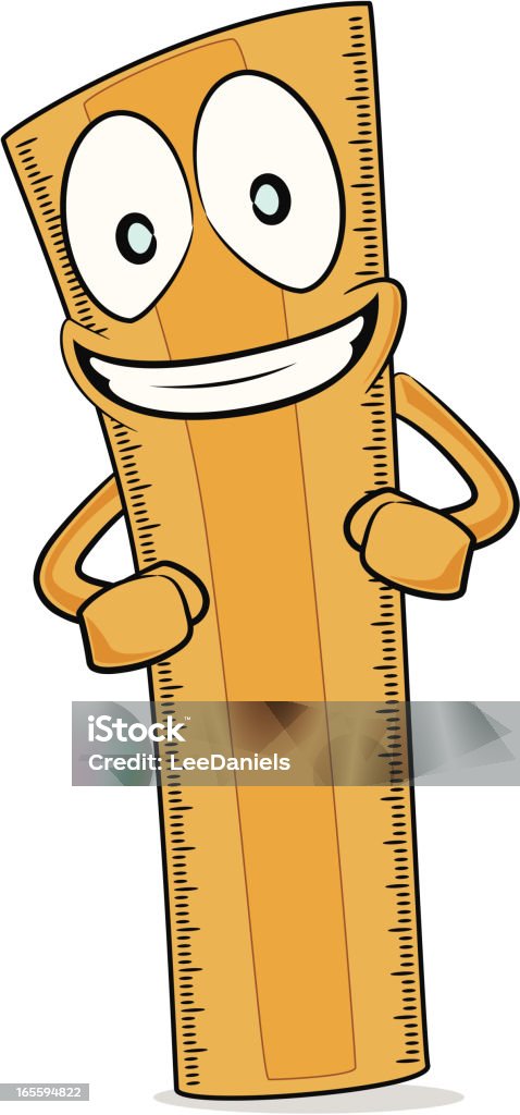 Fun Ruler Cartoon Ruler Cartoon Stock Illustration - Download Image Now - Arts Culture ...