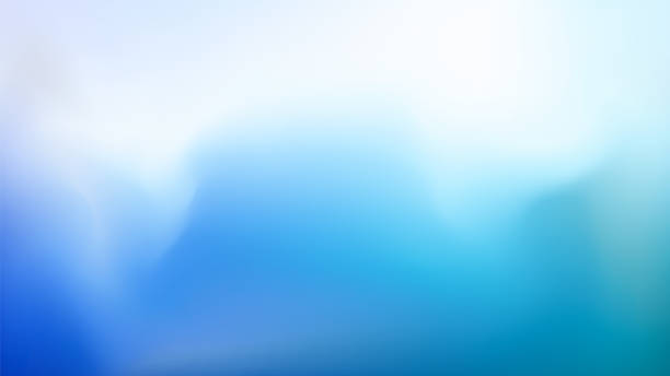 abstrakter hintergrund der blauen farbverlaufsmischung mit blauem meer- und himmelsdesign - purple backgrounds illuminated defocused stock-grafiken, -clipart, -cartoons und -symbole