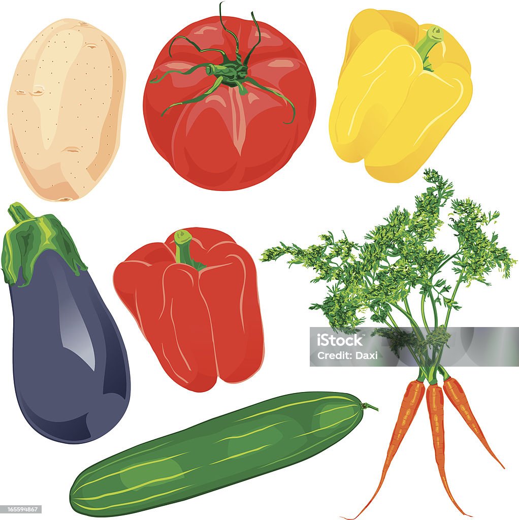 Gemüse - Lizenzfrei Aubergine Vektorgrafik
