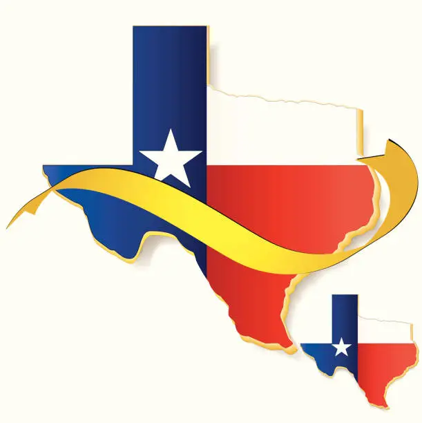 Vector illustration of Lone Star State