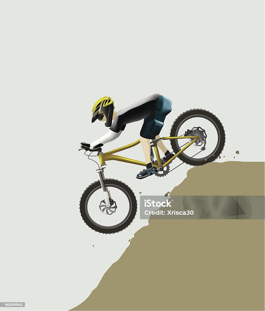 mountain biking - Vetor de Mountain Bike - Ciclismo royalty-free