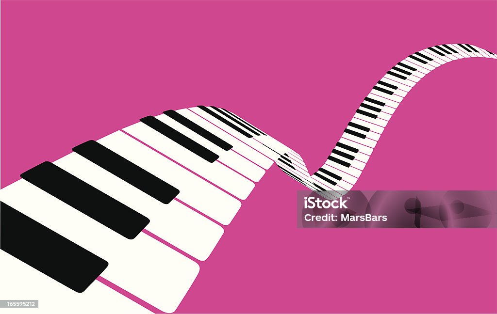 Летающий фортепиано ключей [ вектор ] - Векторная графика Фортепиано роялти-фри