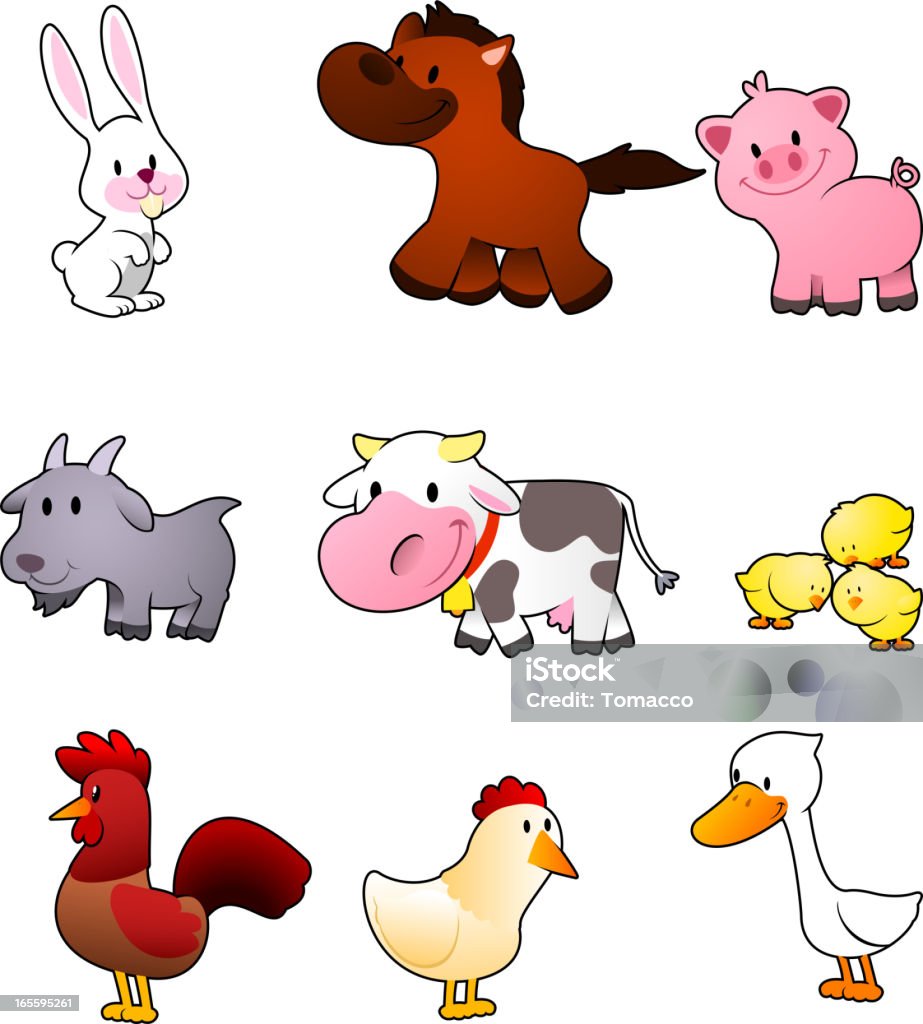 Ilustración de Conjunto De Dibujos Animados De Animales De Granja y más Vectores Libres de Derechos de Animal - Animal, Animales salvajes, Caballo - Familia del caballo - iStock Ilustración de Conjunto De Dibujos Animados De Animales De Granja y más Vectores Libres de Derechos de Animal - Animal, Animales salvajes, Caballo - Familia del caballo - iStock
