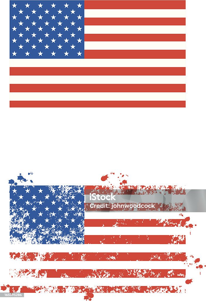 US-Flagge - Lizenzfrei Amerikanische Flagge Vektorgrafik