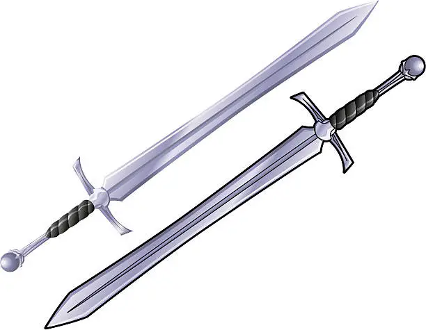 Vector illustration of Medieval Sword
