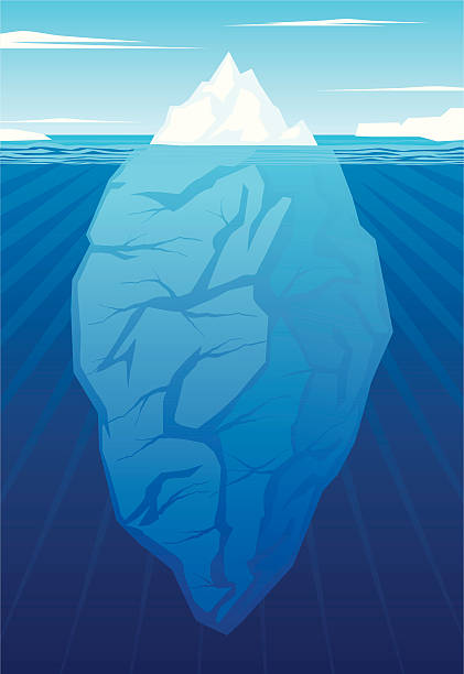 ilustrações, clipart, desenhos animados e ícones de ponta do iceberg - tip of the iceberg