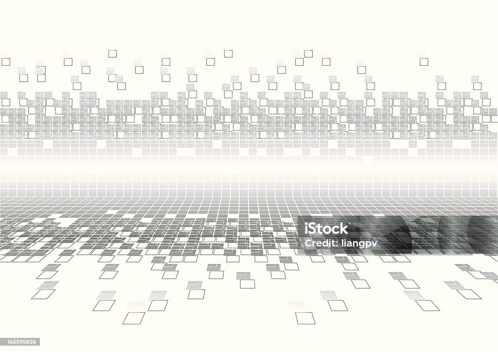 Cyber Pixel Hintergrund - Lizenzfrei Schallwelle Vektorgrafik