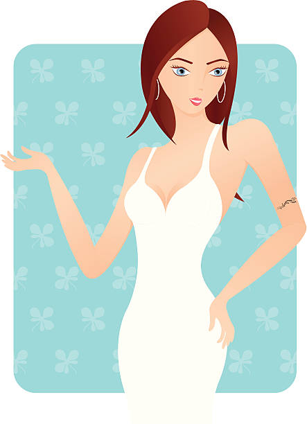 Slimming Girl 2 vector art illustration