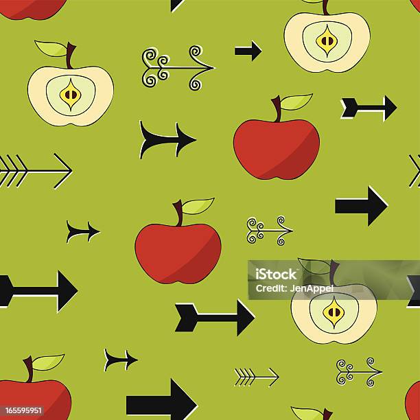 Pommes Et Des Flèches Homogènes Vecteurs libres de droits et plus d'images vectorielles de Compétition - Compétition, Concepts, Flèche - Arc et flèche